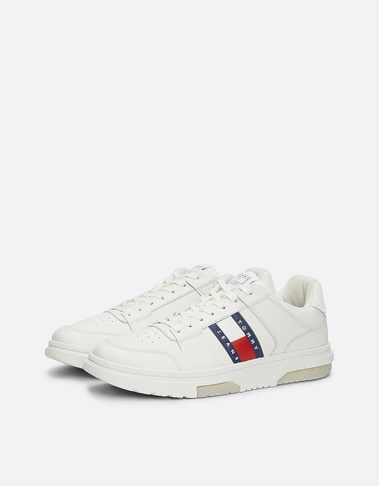 Tommy Jeans THE BROOKLYN LEATHER Trainers Mens Ecru