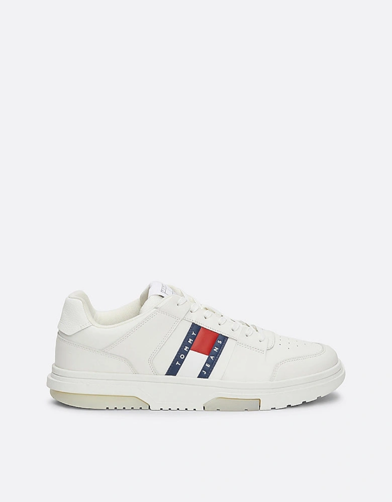 Tommy Jeans THE BROOKLYN LEATHER Trainers Mens Ecru