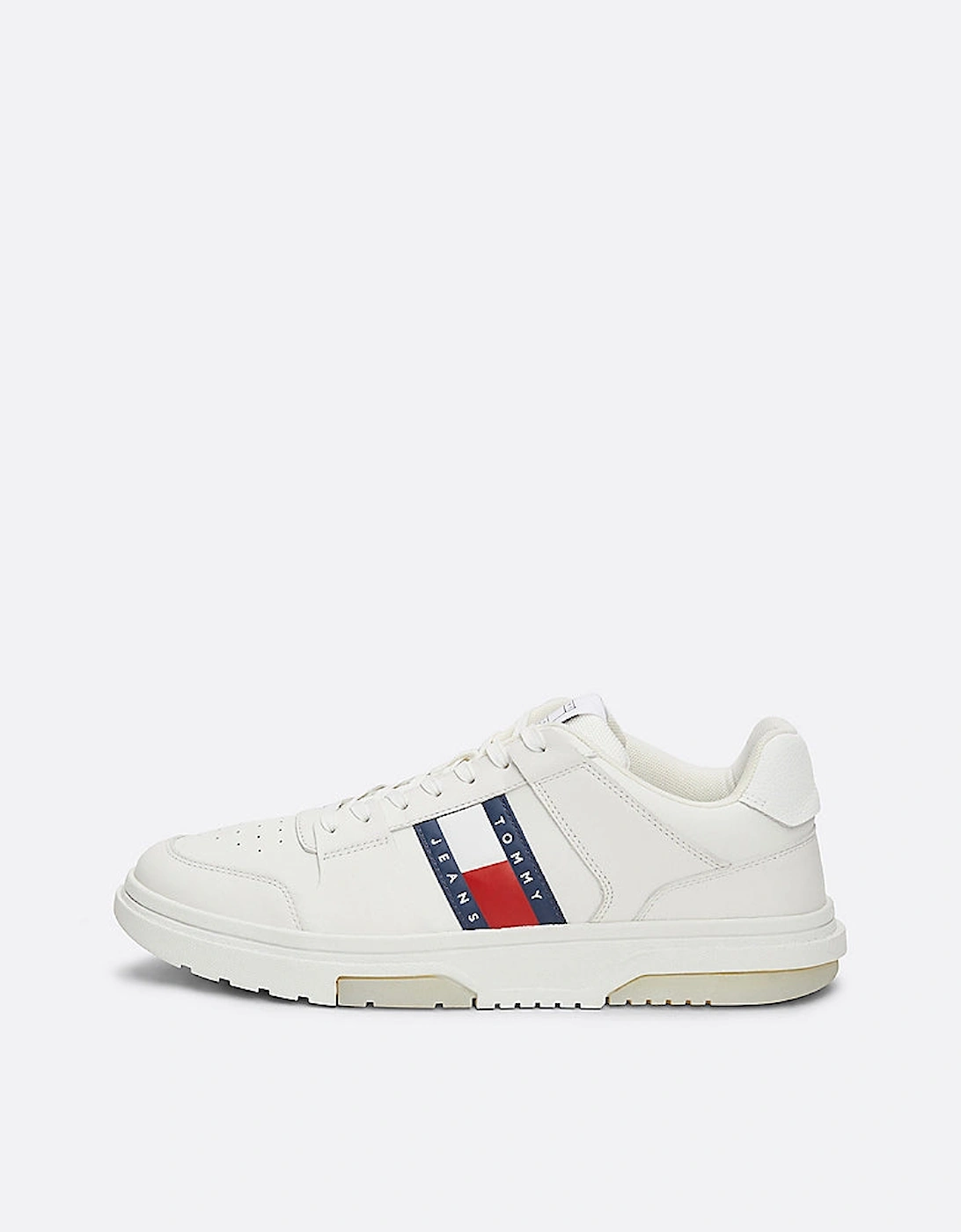 Tommy Jeans THE BROOKLYN LEATHER Trainers Mens Ecru