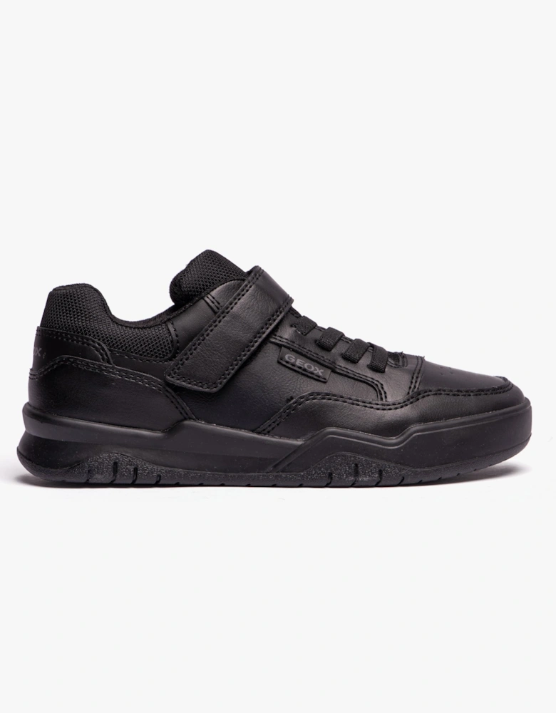 J PERTH BOY Boys School Shoes Black