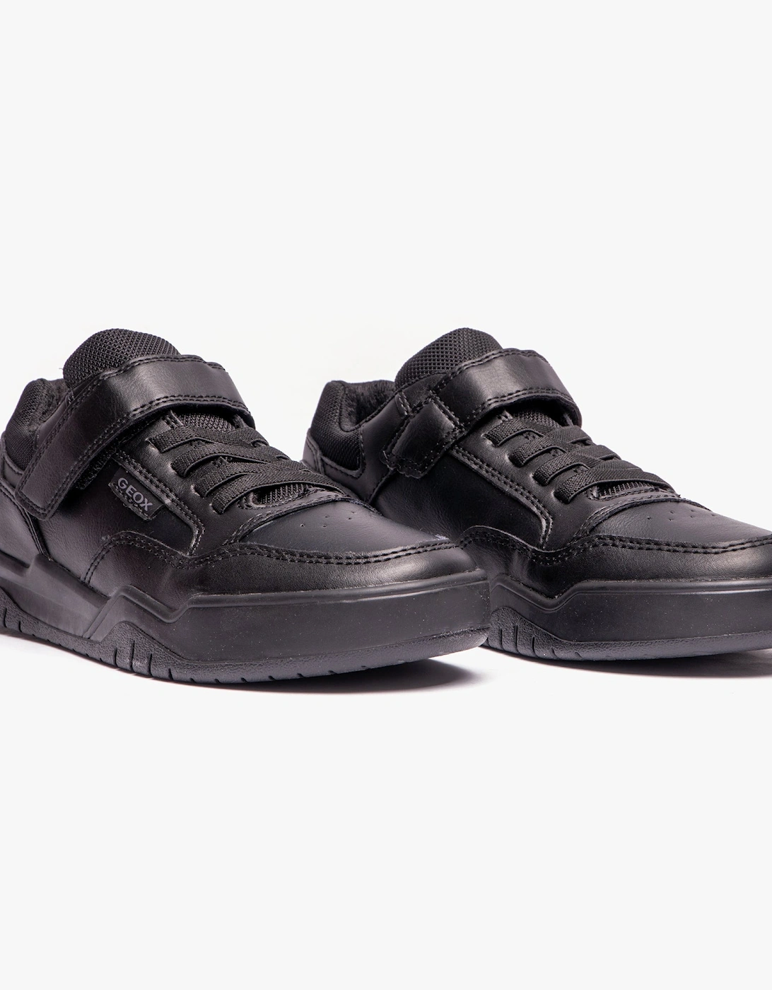 J PERTH BOY Boys School Shoes Black