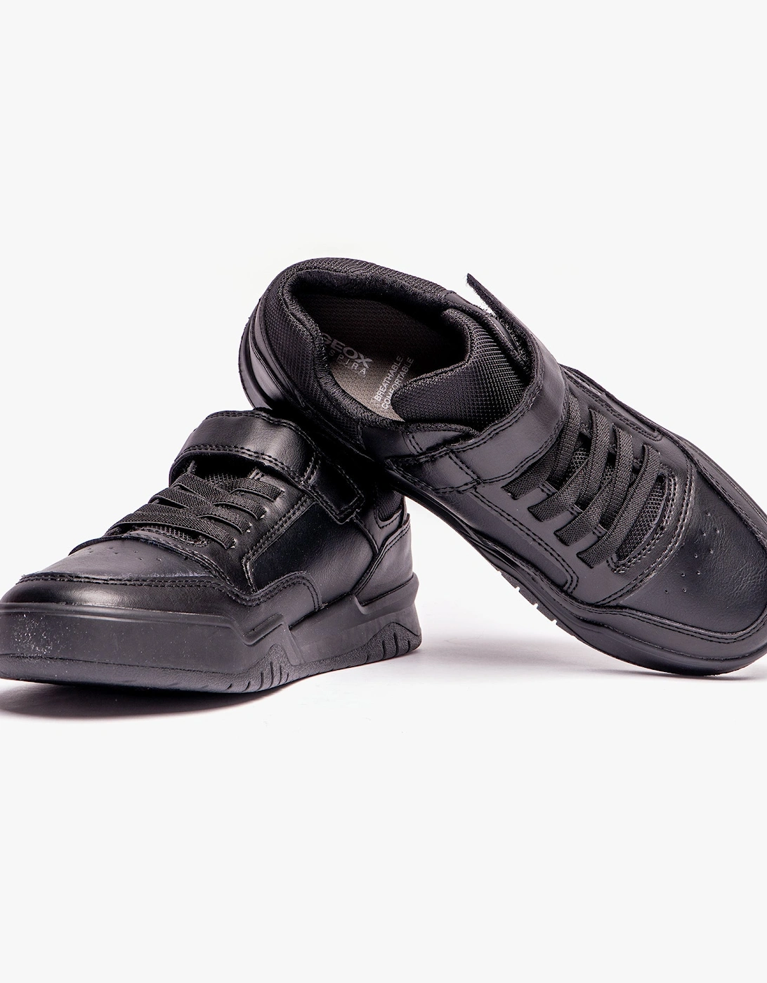 J PERTH BOY Boys School Shoes Black