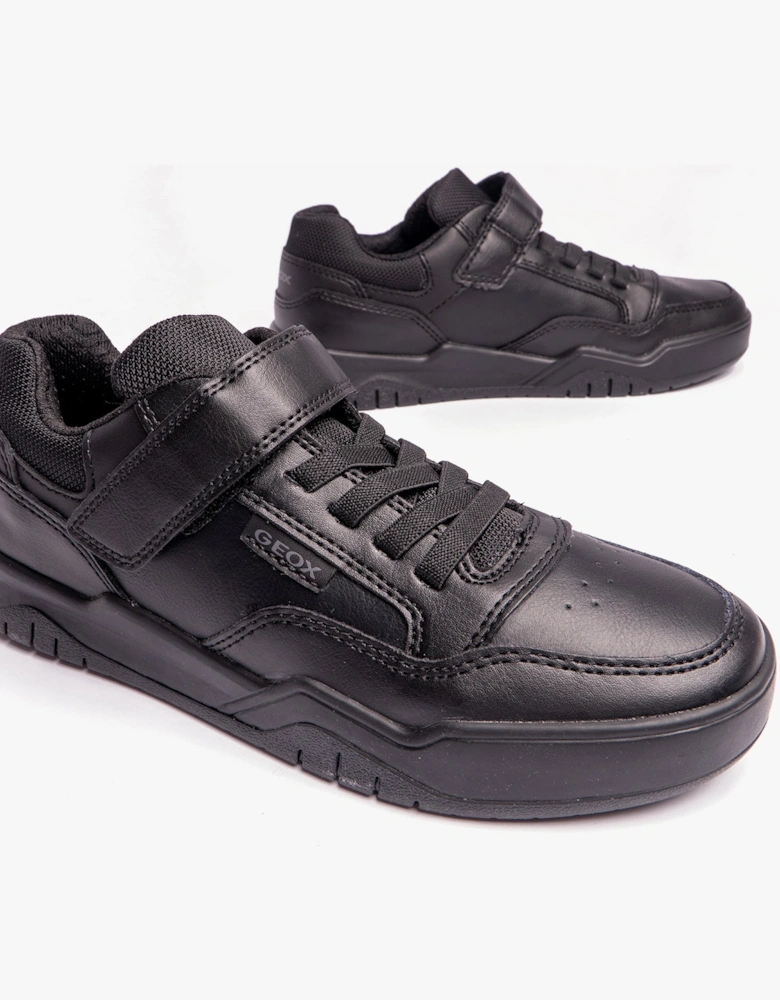 J PERTH BOY Boys School Shoes Black