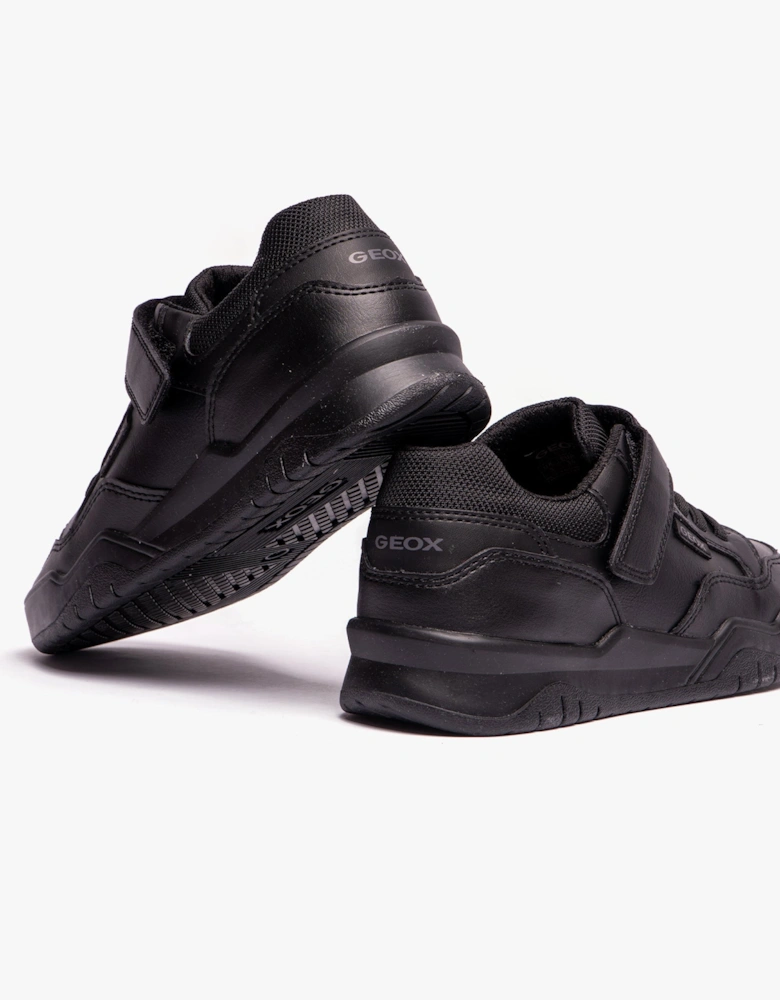 J PERTH BOY Boys School Shoes Black