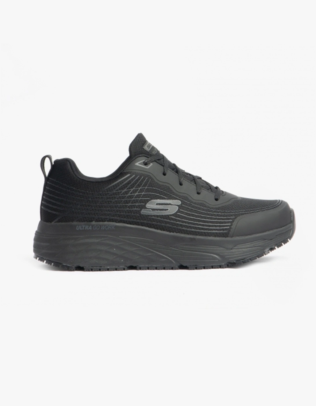 Skechers Men's Black Work 200021Ec Max Cushioning Elite - Rytas Sr Occupational Trainers - Size: 8.5