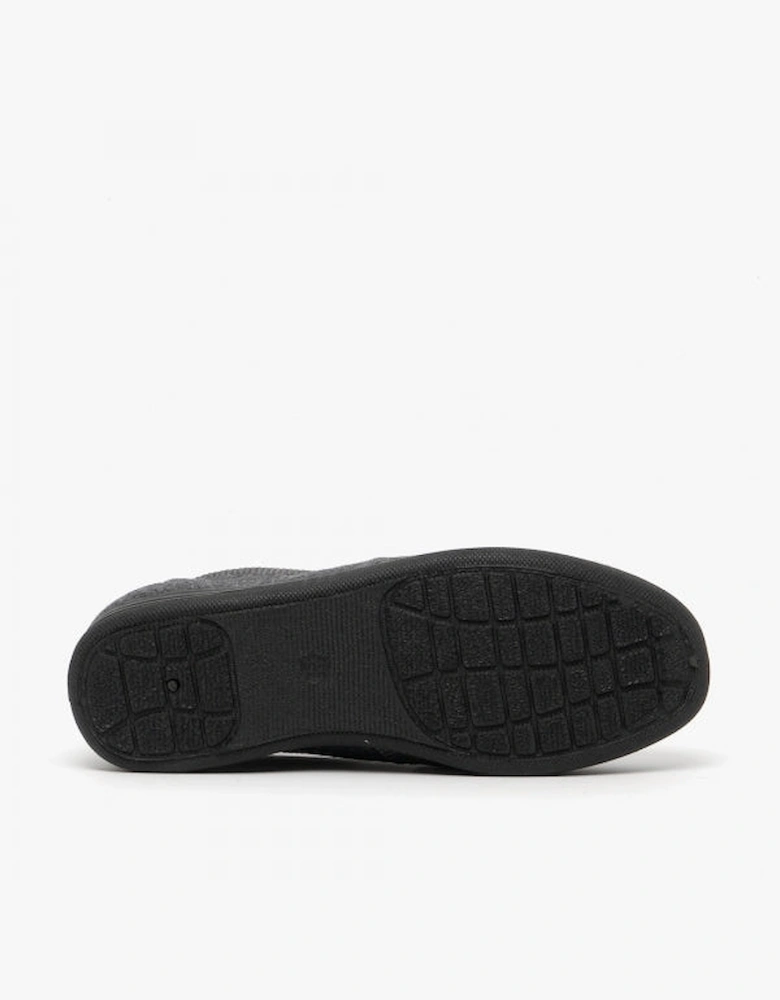 DEREK Mens Full Slippers Grey