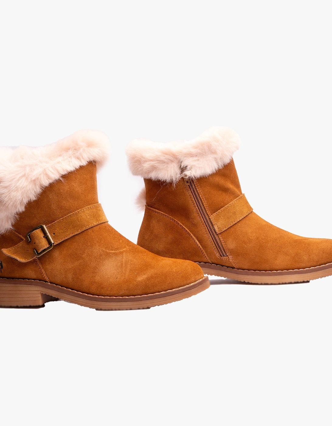 HANNAH Womens Ankle Boots Tan