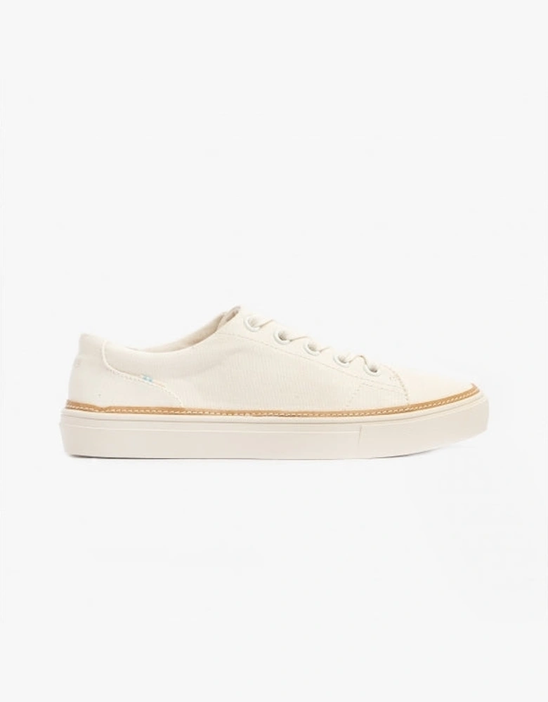 ALEX BIRCH Womens Cotton Casual Trainers Natural