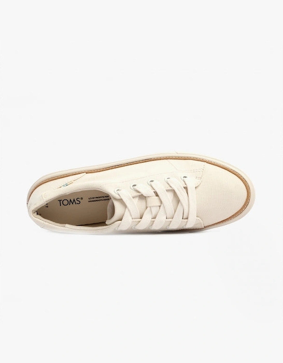 ALEX BIRCH Womens Cotton Casual Trainers Natural