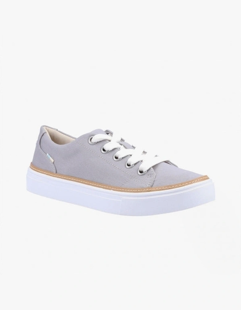 ALEX Womens Cotton Casual Trainers Grey