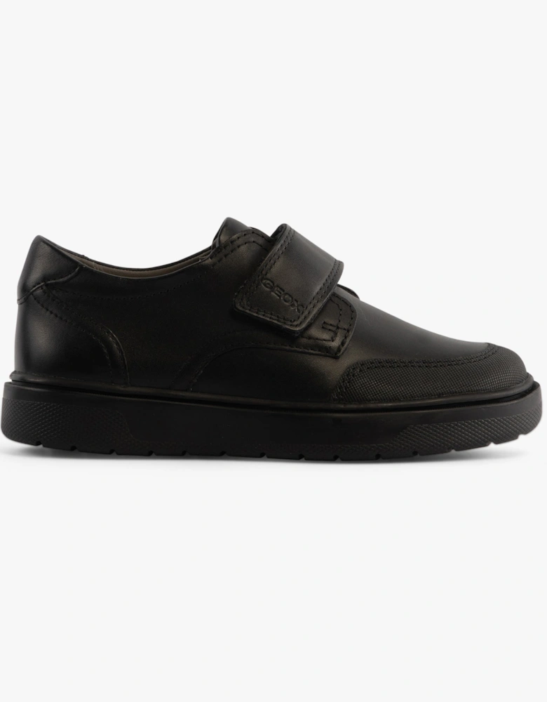 J RIDDOCK BOY Kids Leather Shoes Black