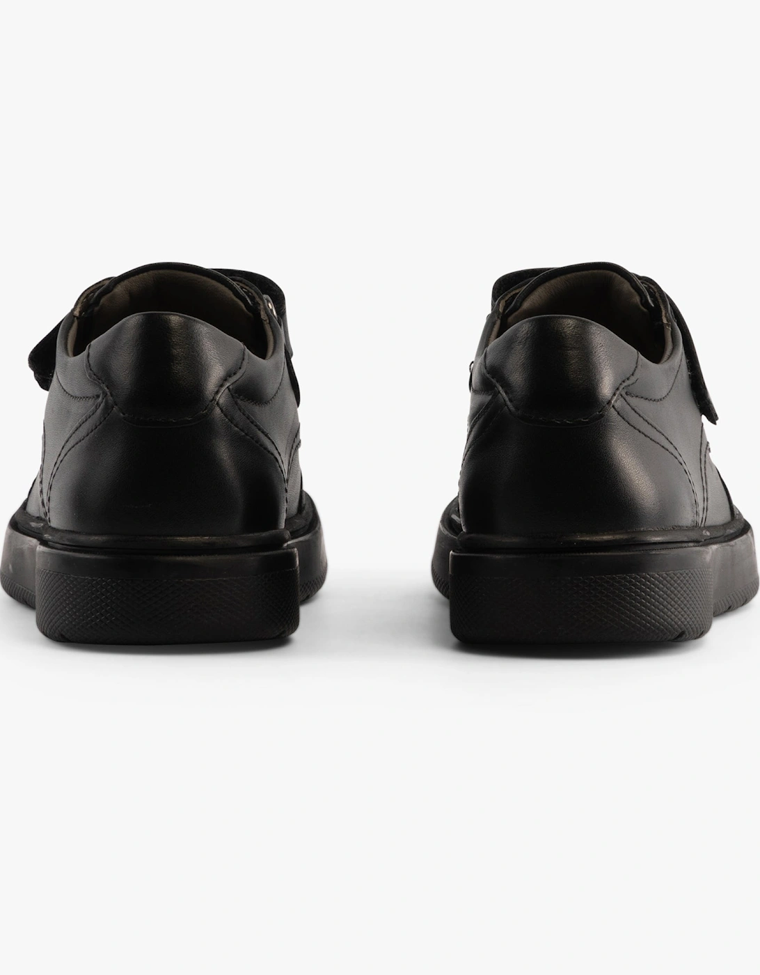 J RIDDOCK BOY Kids Leather Shoes Black