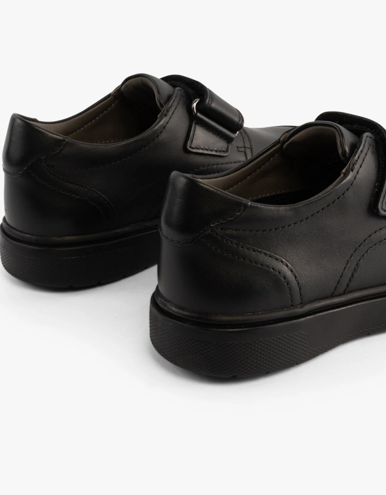 J RIDDOCK BOY Kids Leather Shoes Black