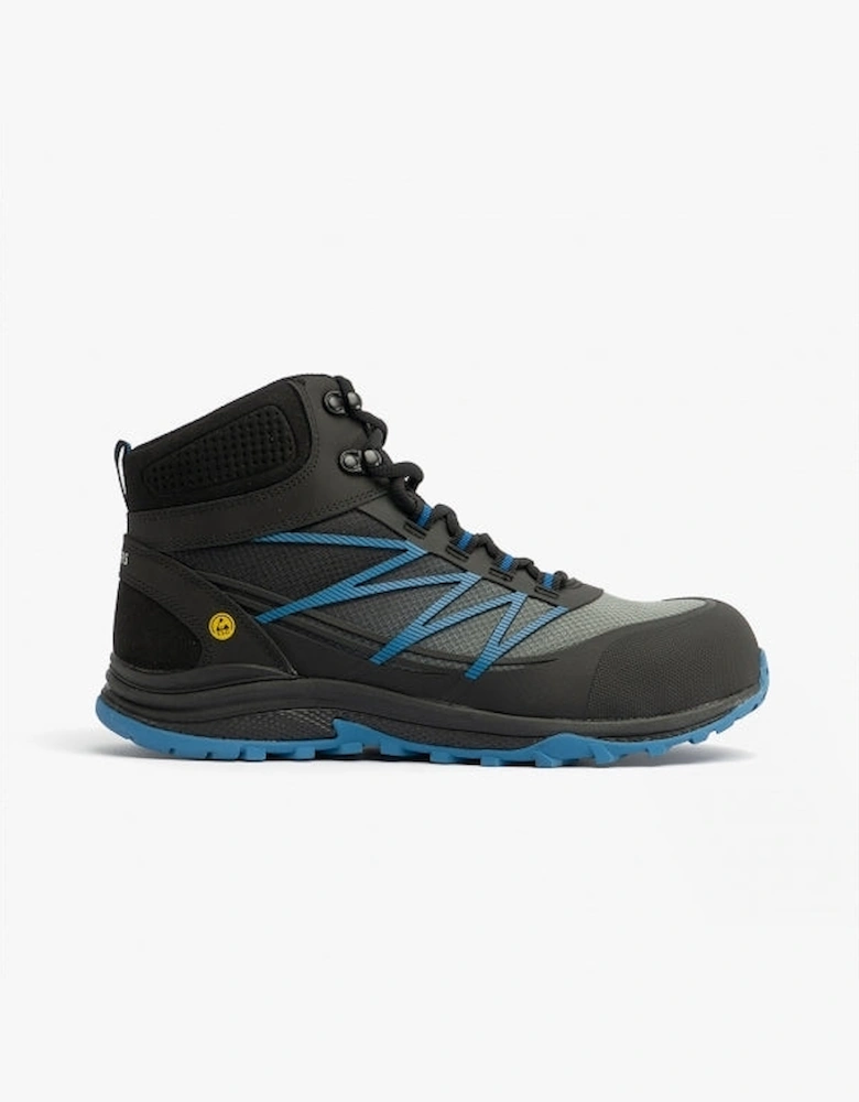 200047EC/BKBL PUXAL Mens Safety Boots Black Blue