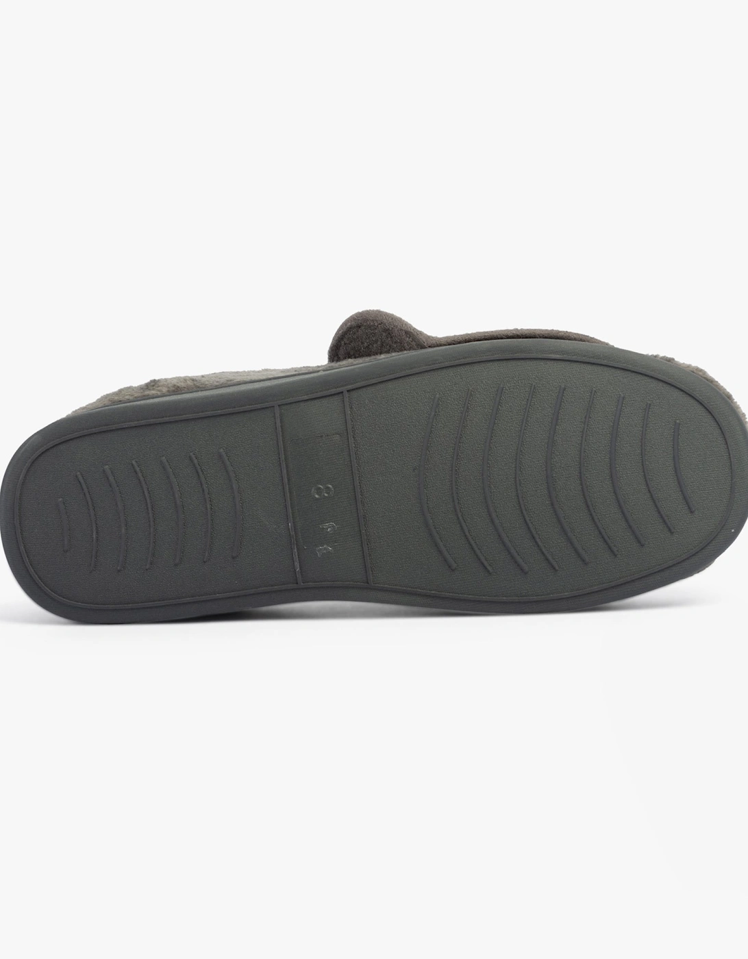 VELVIT Mens Slippers Grey