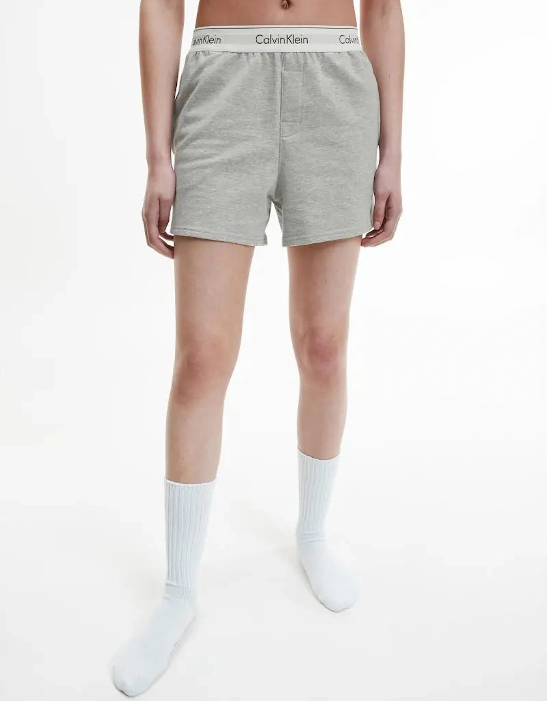 MODERN COTTON Pyjama Shorts Womens Grey Heather