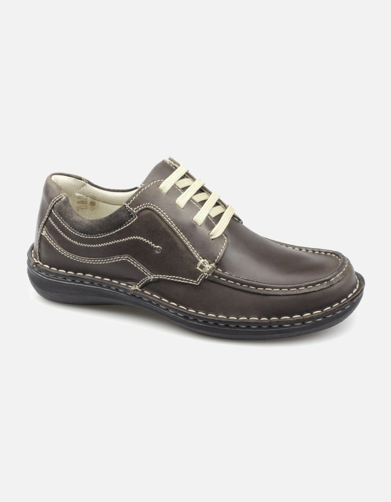 JUPITER Mens Leather Lace Up Shoes Brown