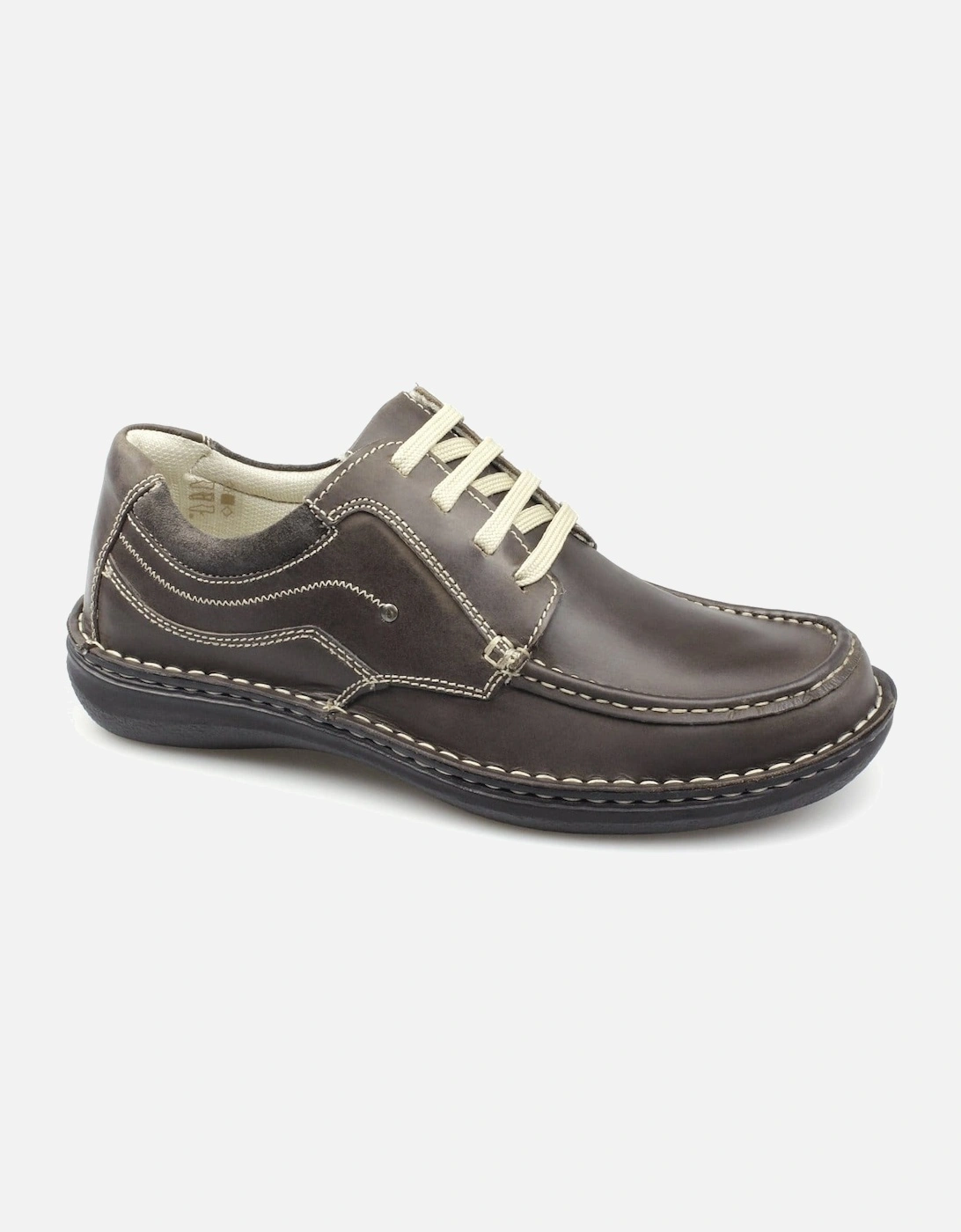 JUPITER Mens Leather Lace Up Shoes Brown, 4 of 3