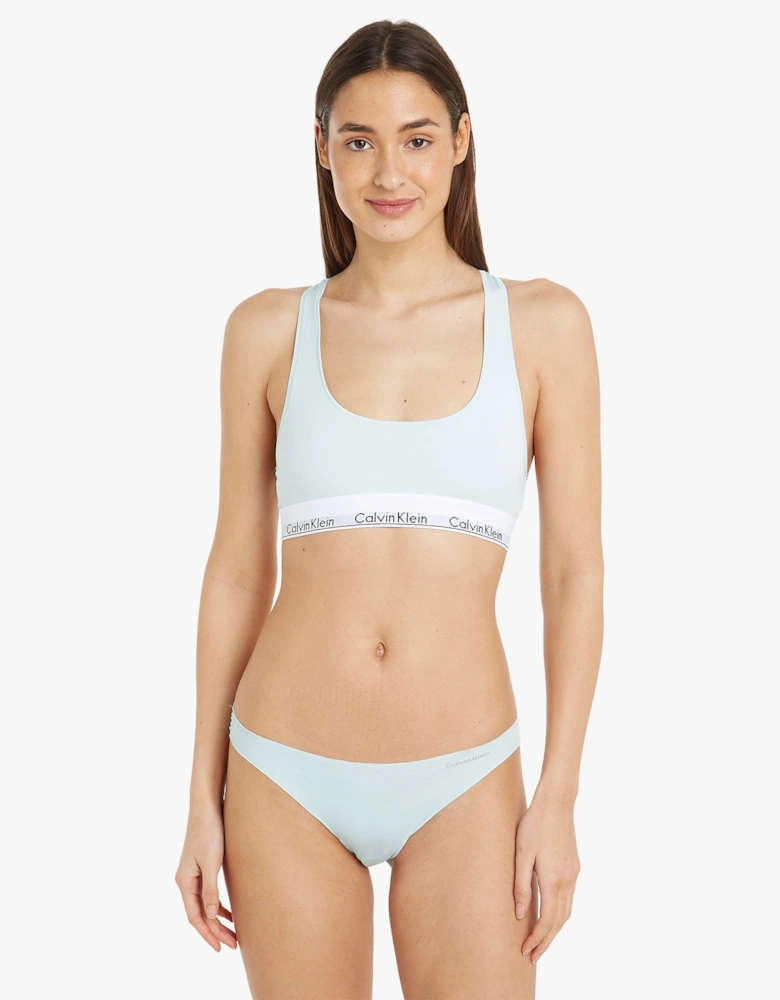 MODERN COTTON Unlined Bralette Womens Island Reef