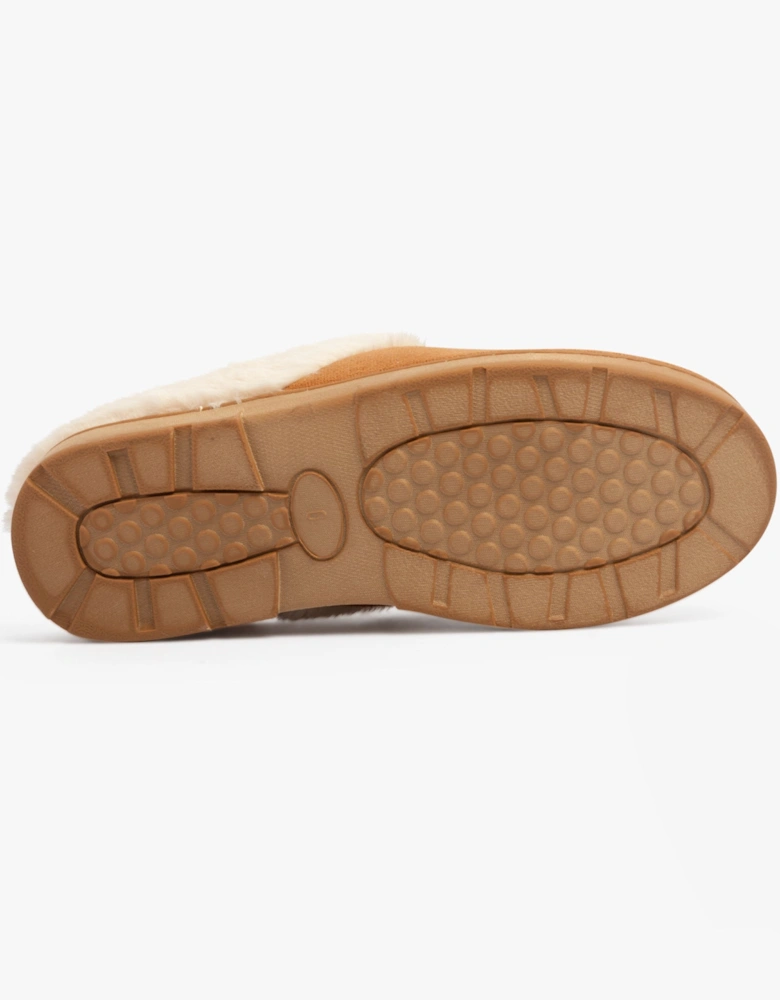 JUSTINE Womens Slippers Tan