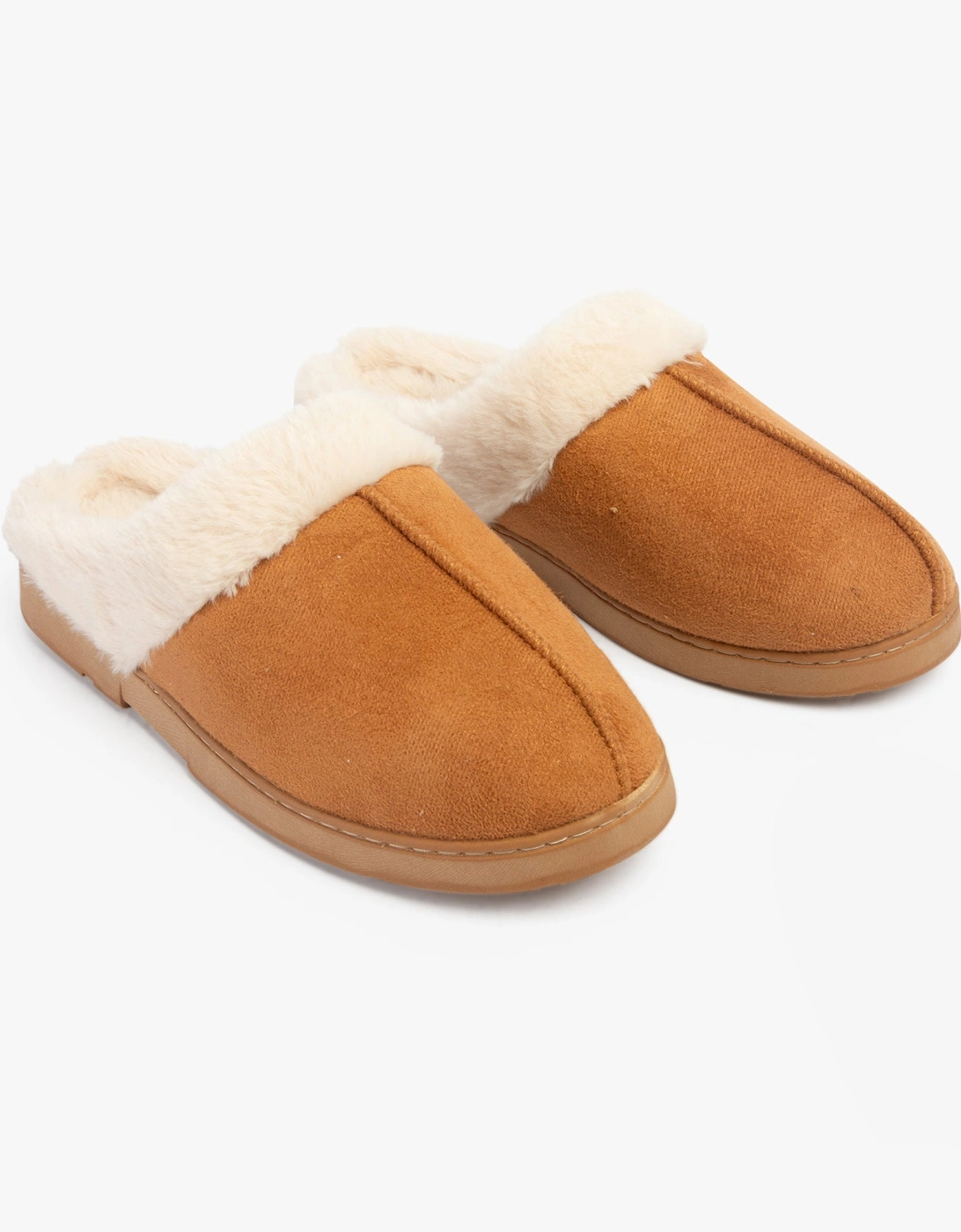 JUSTINE Womens Slippers Tan