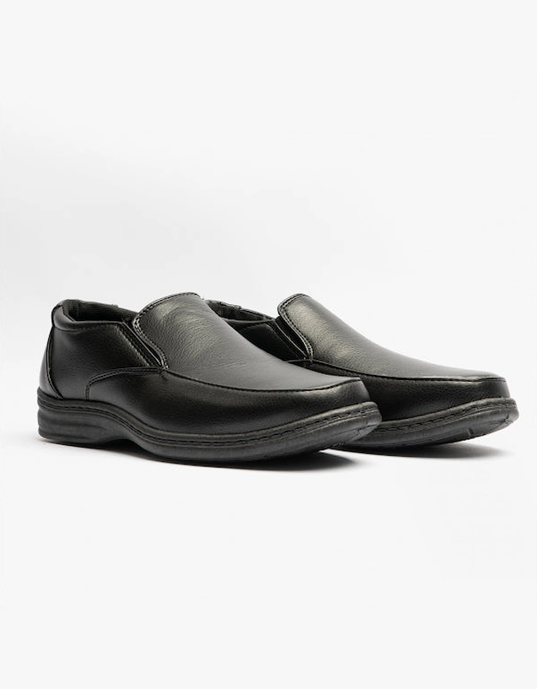 KARL Mens Leather Shoes Black