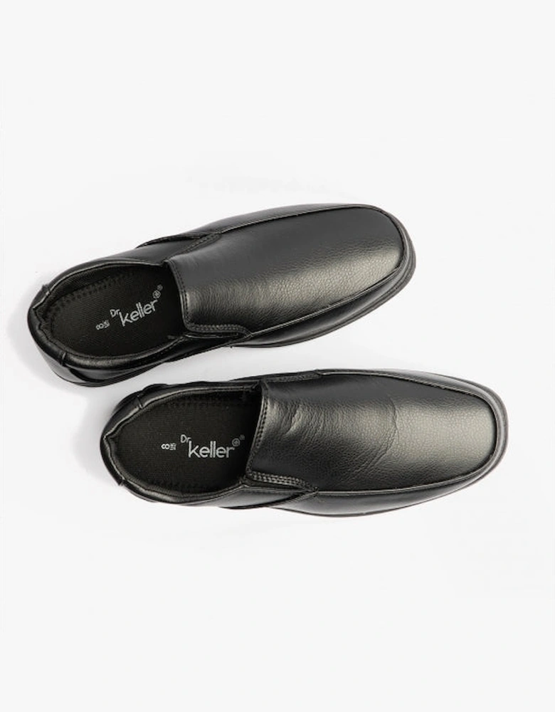 KARL Mens Leather Shoes Black