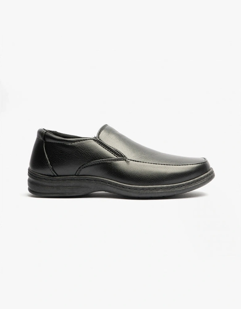 KARL Mens Leather Shoes Black