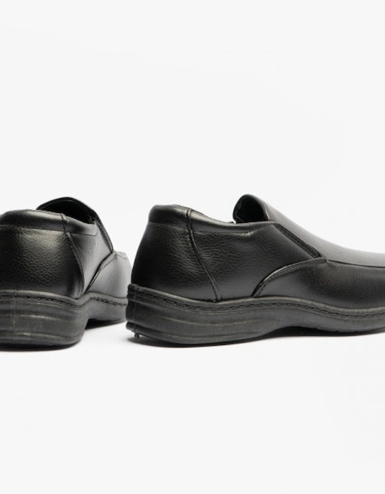 KARL Mens Leather Shoes Black