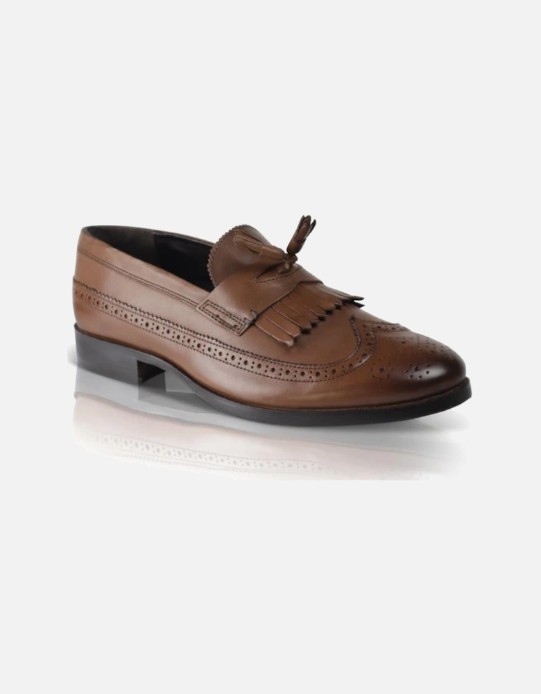 BOROUGH Mens Loafers Brown