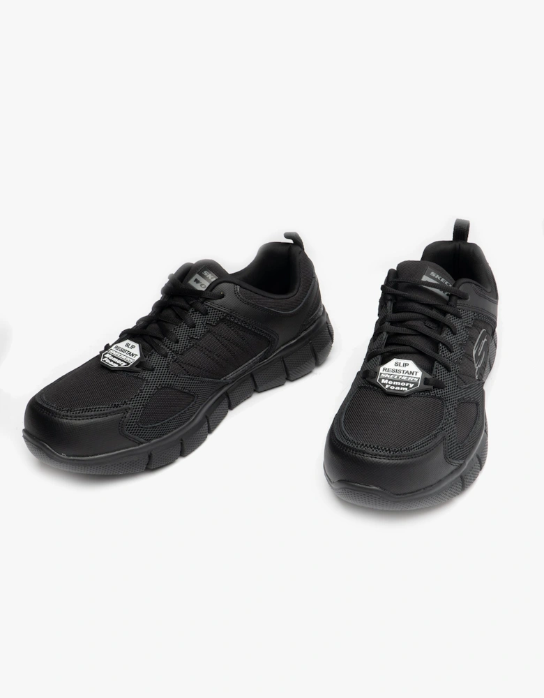 77152EC/BLK TELFIN - SANPHET Mens Slip Resistant Trainers Black