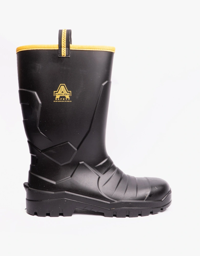 AS1008 Unisex Safety Wellington Boots Black