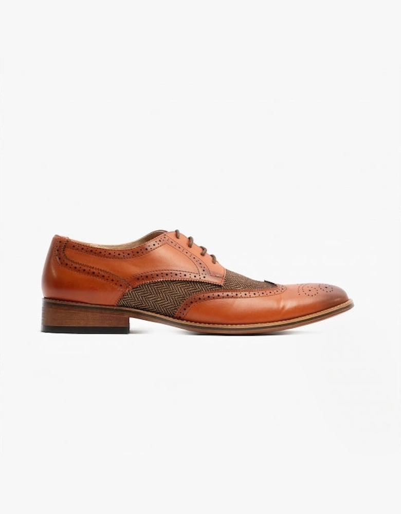 DANIEL Mens Lace Up Brogues Tan