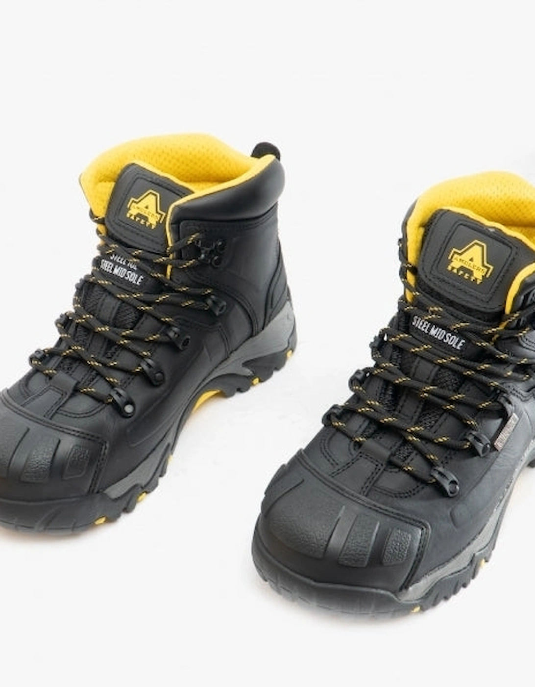 Amblers Safety AS803 Mens Leather Safety Wide Fitting Boots Black
