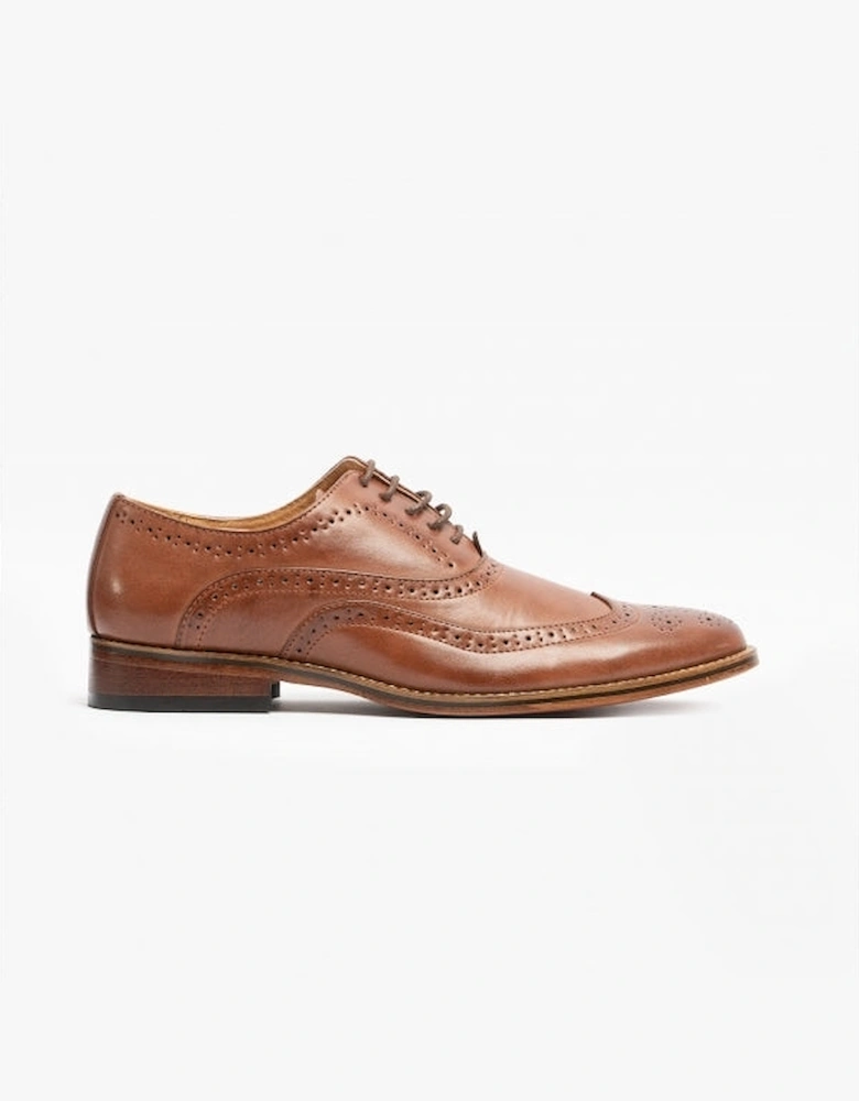 MASON Mens Wingtip Brogues Brown