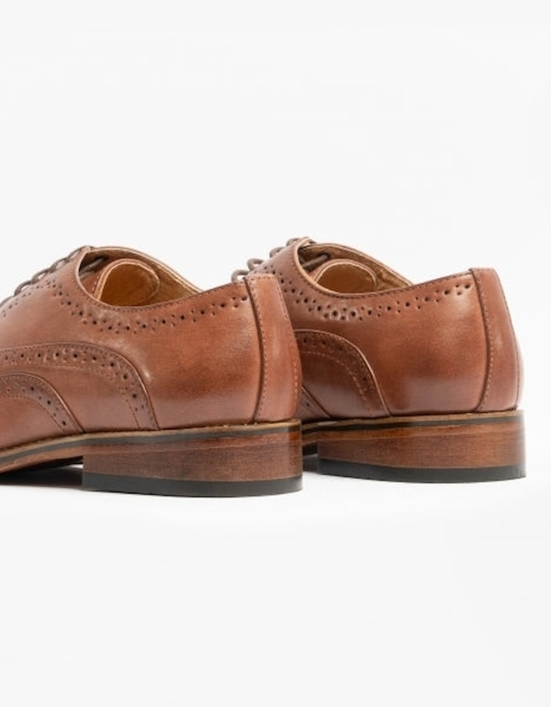 MASON Mens Wingtip Brogues Brown