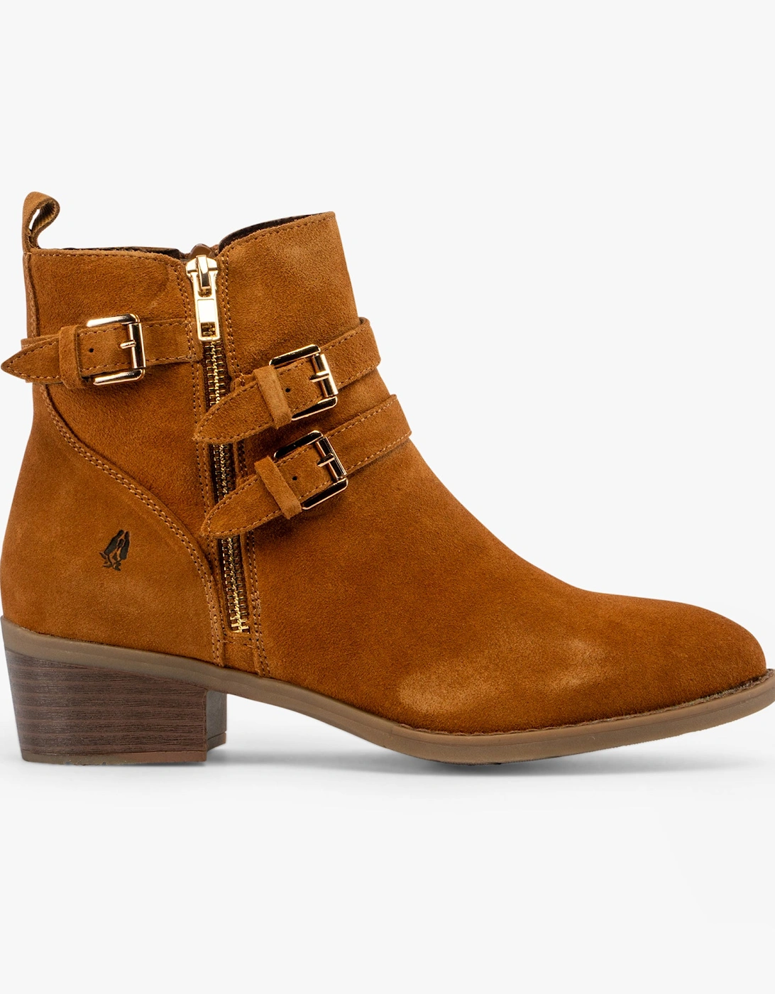 JENNA Womens Leather Ankle Boots Tan, 7 of 6