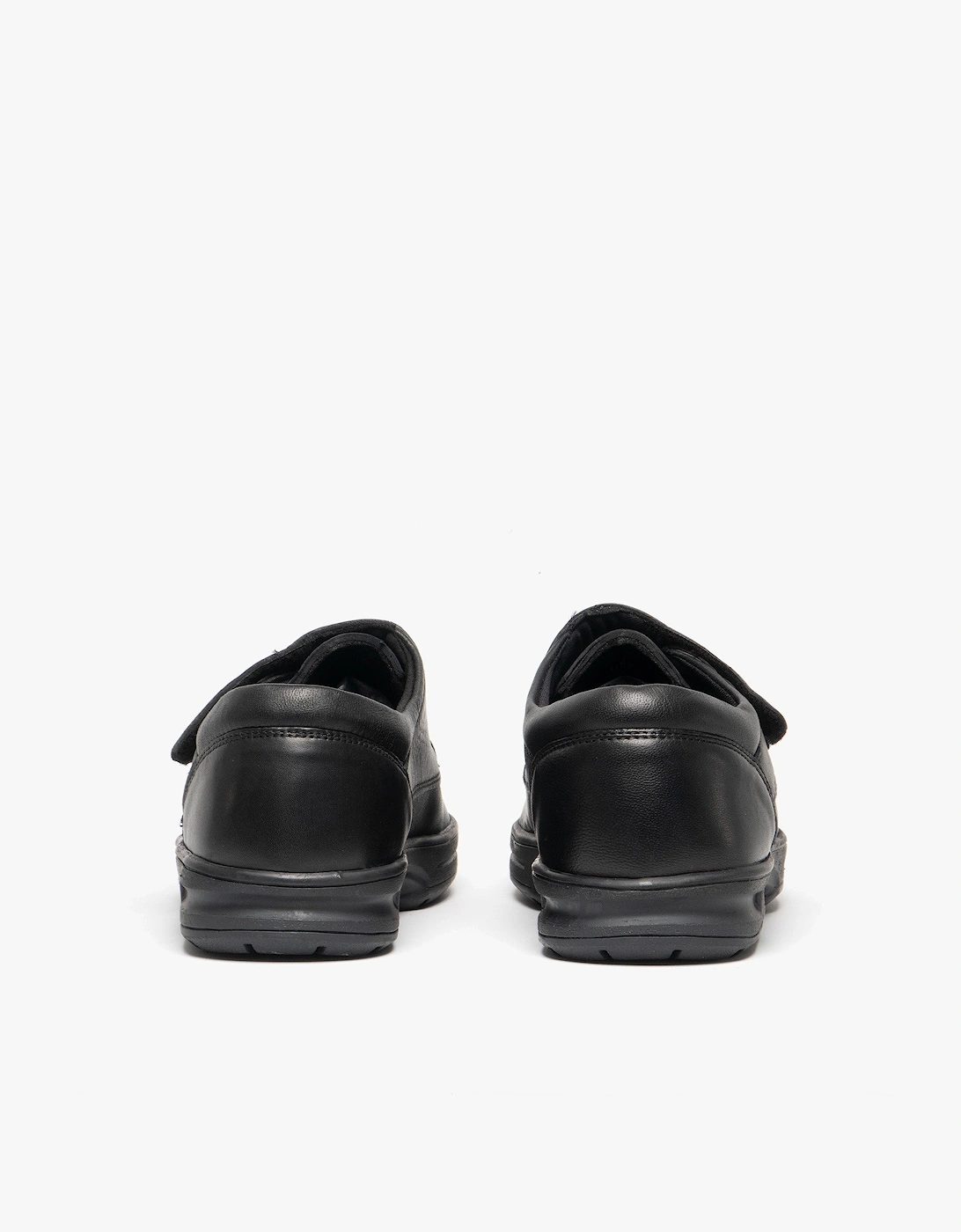 TEXAS Mens Leather Comfort Fit Shoes Black