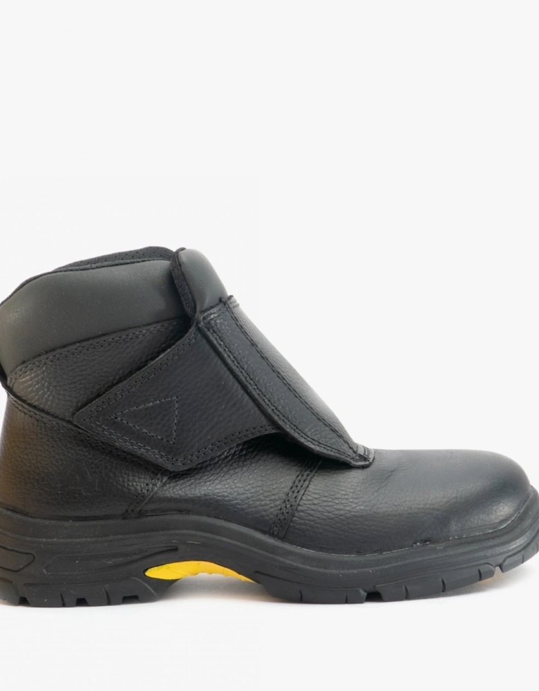 AS950 Mens Leather Safety Welding Boots Black