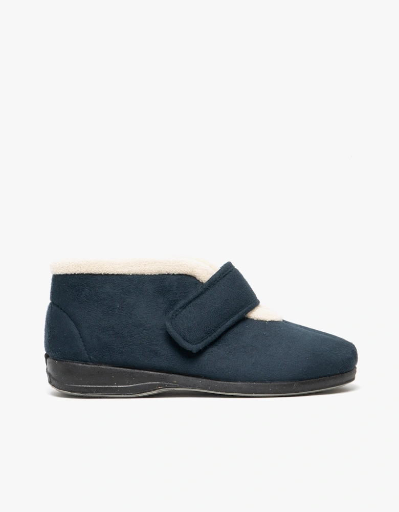 AMELIA Womens Boot Slippers Navy