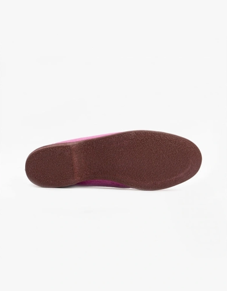 AUDREY III Womens Wide Fit Full Slippers Plum