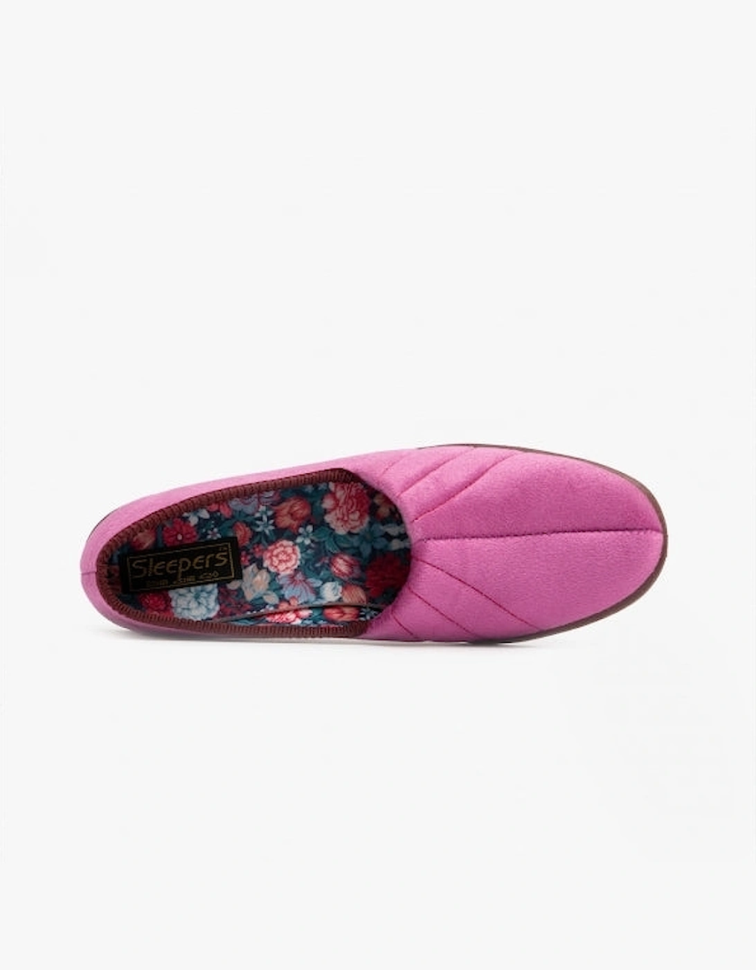 AUDREY III Womens Wide Fit Full Slippers Plum