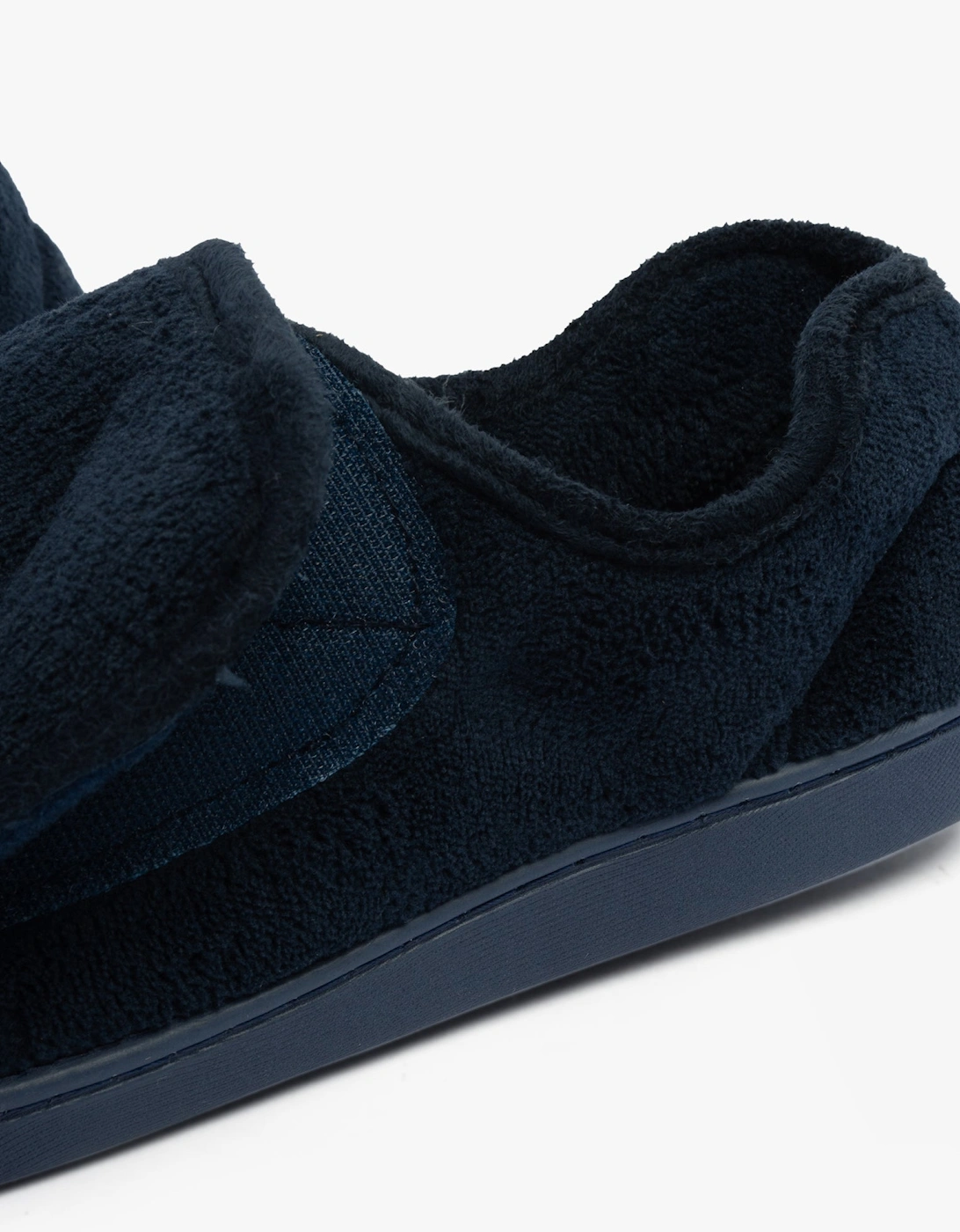 VELVIT Mens Slippers Navy