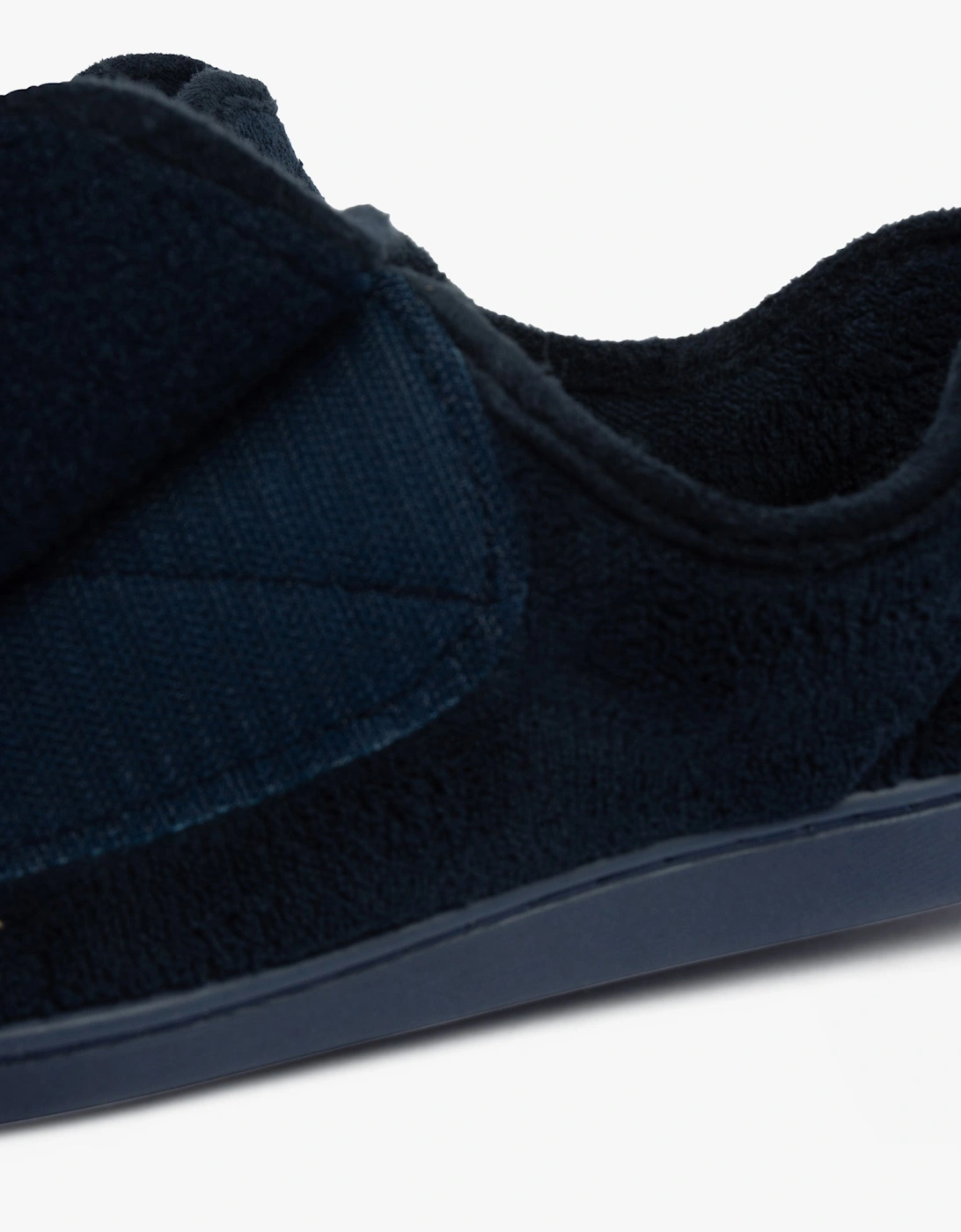 VELVIT Mens Slippers Navy