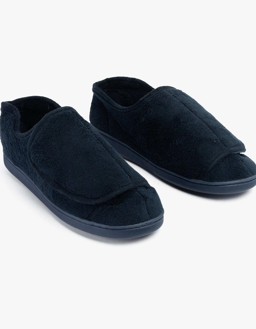 VELVIT Mens Slippers Navy