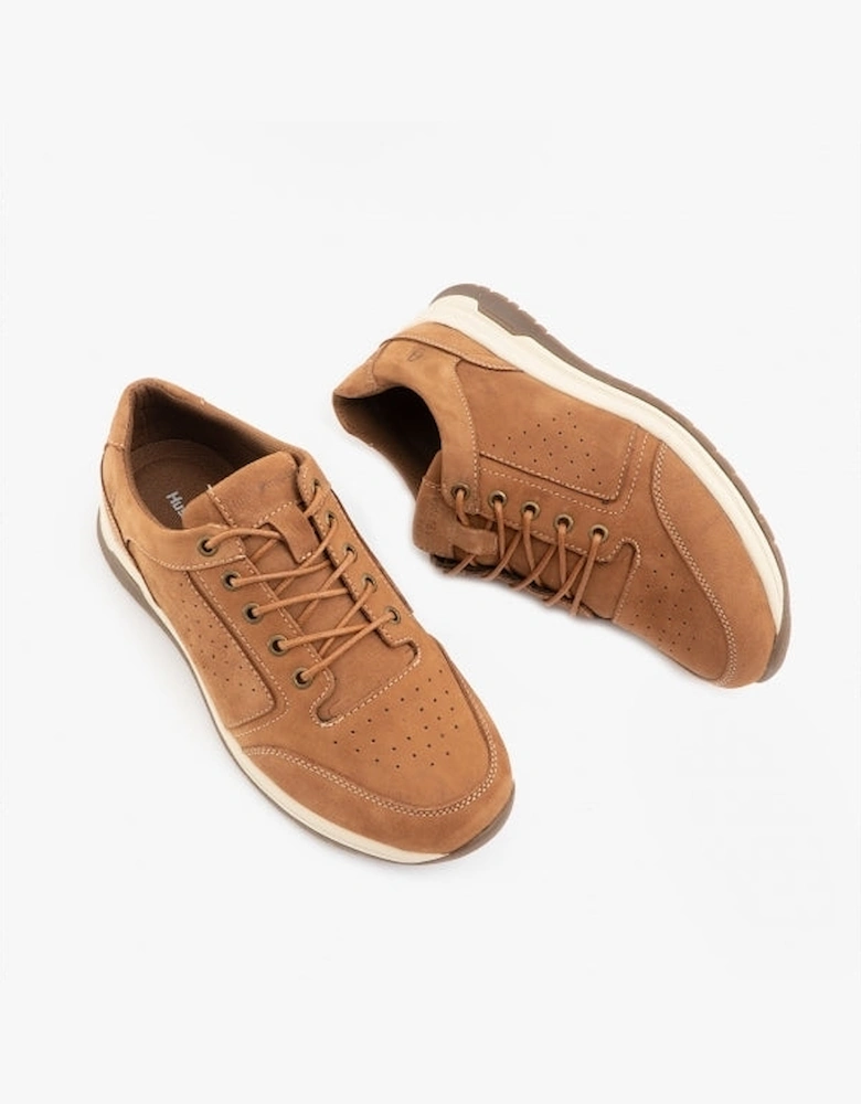 JOSEPH Mens Leather Lace-Up Shoes Tan