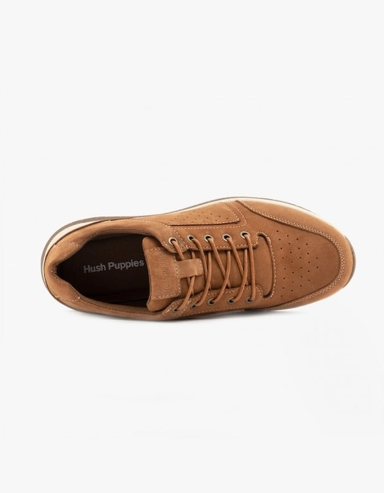 JOSEPH Mens Leather Lace-Up Shoes Tan