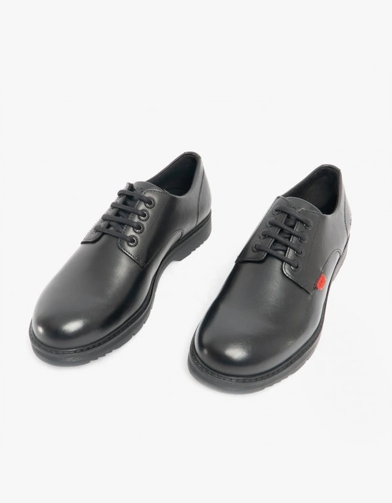 FINLEY LO Teen Boys Leather Derby Shoes Black