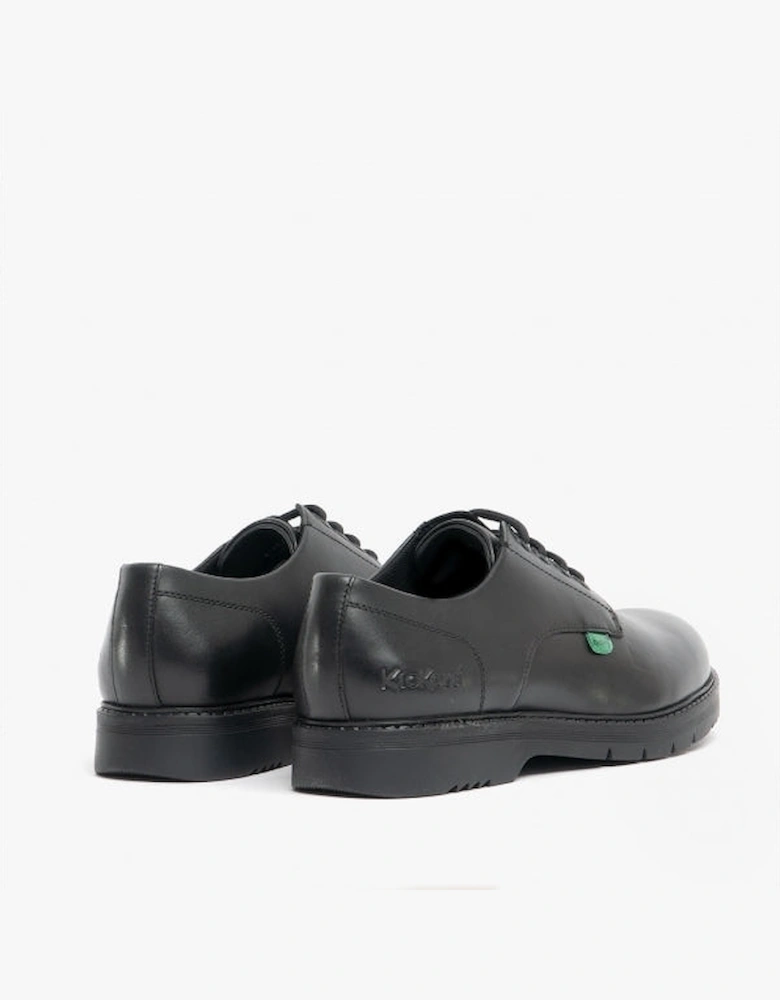 FINLEY LO Teen Boys Leather Derby Shoes Black
