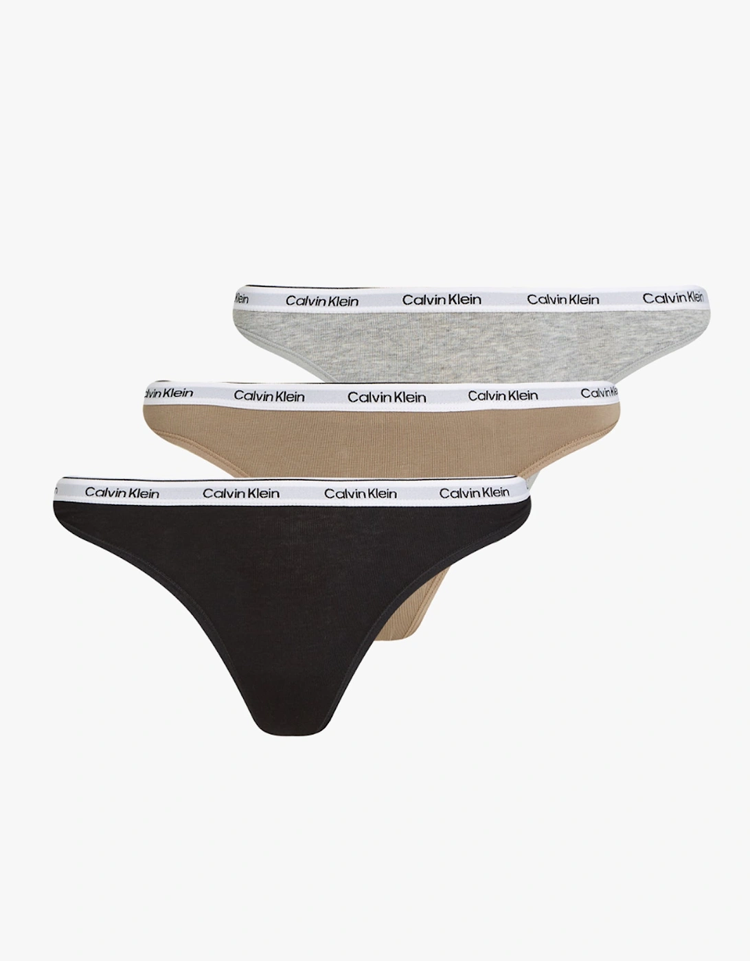 MODERN LOGO Womens 3 Pack Thongs Multicoloured, 5 of 4